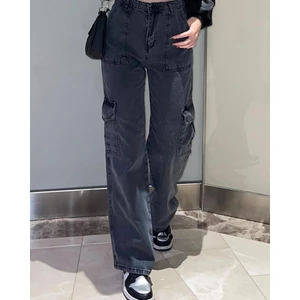 Deef Wear Y2K Gri Kargo Pantolon