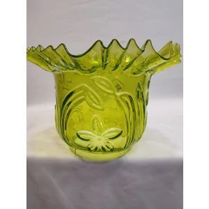 Kuğulu Avize Kıvırcık Avize Camı Tam Açık Yeşil (Alt Çap: 10.00cm-h:15.50cm)