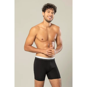 Erdem İç Giyim Erdem Siyah Pamuk Elastan Uzun Boxer 1415