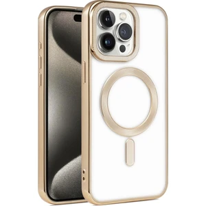 Apple iPhone 15 Pro Max Kılıf Pütür Dizayn Magsafe Şeffaf Krns Case