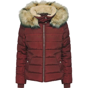 Kapüşonlu Bordo Kadın Mont 15304767