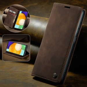 Samsung Galaxy A73 5g Için Retro Pu Deri Cüzdan Flip Standlı Telefon Kılıfı (Yurt Dışından)