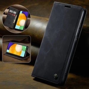Samsung Galaxy A73 5g Için Retro Pu Deri Cüzdan Flip Standlı Telefon Kılıfı (Yurt Dışından)