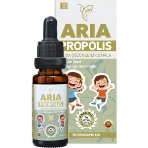 ARIA Propolis 4 Yaş ve Üzeri Çocuklar İçin Suda Çözünebilir Propolis Damla %6 - 20ml