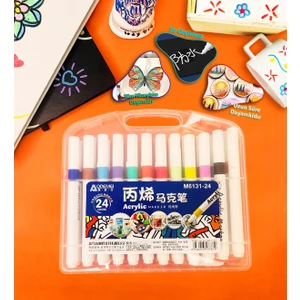 Kutulu 24'lü Akrilik Kalem Set