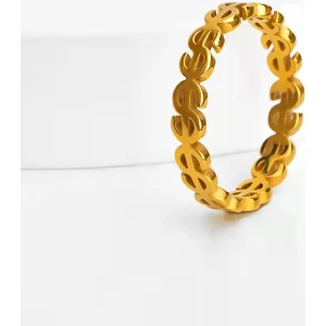 Şık Çift Yüzük Altın Dolar (Yurt Dışından)