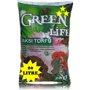 Green Life Bitki Toprağı, Fideleme ve Çiçek Toprağı Torf 20 lt