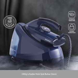 Steamwork Buhar Kazanlı Ütü Lacivert 2400 W