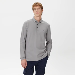 Nautıca Erkek Gri Classıc Fıt Uzun Kollu Polo K37351T.0HF