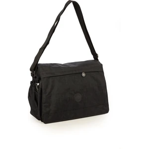 Krinkıl Su Geçirmez Ithal Kumaş Çok Gözlü Omuz Postacı Çantası Siyah 3039