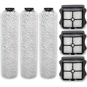 Tineco Floor One S3 ve Ifloor 3 Kablosuz Islak Kuru Süpürgeyle Uyumlu Yedek Rulo Fırça ve Filtre Kiti (Yurt Dışından)