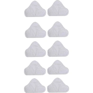 H2O Mop X5 Üçgen Sürükleme Için 10 Paket Yedek Buharlı Paspas Mikrofiber Bez Pedi (Yurt Dışından)
