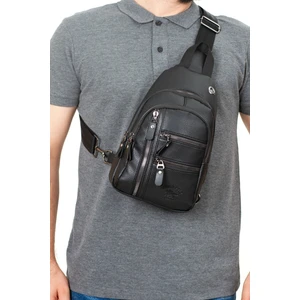 Av A Dos Unisex    Su Geçirmez Vegan Deri Kulaklık Çıkışlı Çapraz Askılı Bel Omuz Göğüs Günlük Çanta Bodybag