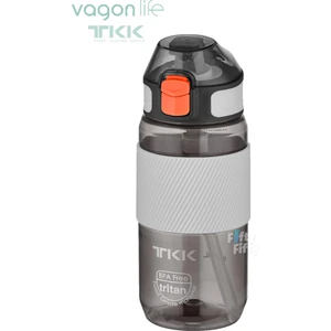 Tkk 500 ml Kalın Isırılamaz Pipetli Bpa Içermeyen Taşıma Kulplu Tritan Su Matarası FFTKK1003 500 ml