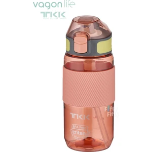 Tkk 500 ml Kalın Isırılamaz Pipetli Bpa Içermeyen Taşıma Kulplu Tritan Su Matarası FFTKK1003 500 ml