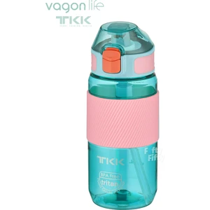 Tkk 500 ml Kalın Isırılamaz Pipetli Bpa Içermeyen Taşıma Kulplu Tritan Su Matarası FFTKK1003 500 ml