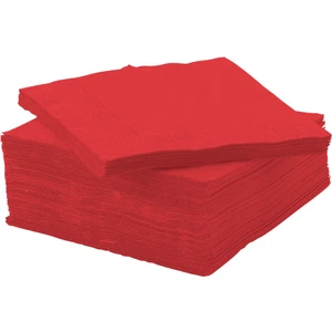 IKEA Fantastısk Peçete , Kırmızı, 24X24 Cm, 50 Adet