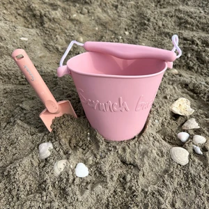Katlanabilir Kova Kürek Set - Pembe