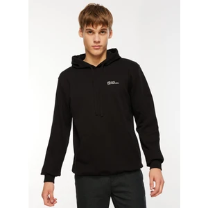 Jack Wolfskin Tommy Hoody Siyah Erkek Kapüşonlu Sweatshirt 1000003TR