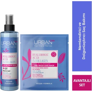 Urban Care Hyaluronik Asit & Kolajen Kuru ve Cansız Saçlara Özel Saç Bakım Seti - Vegan