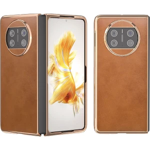 Zsunsky Shop Huawei Mate X3 Için Buzağı Dokulu Pu Kılıf (Yurt Dışından)