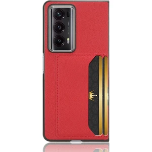 Zsunsky Shop Honor Magic V2 Için Litchi Doku Telefon Kılıfı (Yurt Dışından)