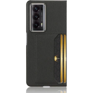 Zsunsky Shop Honor Magic V2 Için Litchi Doku Telefon Kılıfı (Yurt Dışından)