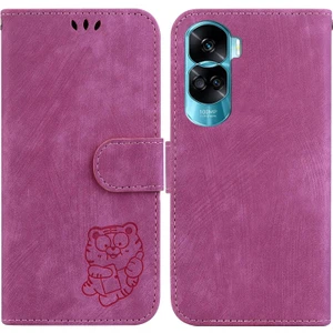 Zsunsky Shop Honor 90 Lite Için Küçük Kaplan Kabartmalı Deri Kılıf (Yurt Dışından)
