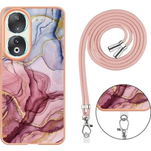 Zsunsky Shop Honor 90 5g Için Kordonlu Mermer Imd Kılıf (Yurt Dışından)