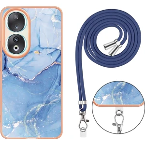 Zsunsky Shop Honor 90 5g Için Kordonlu Mermer Imd Kılıf (Yurt Dışından)