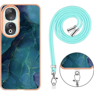 Zsunsky Shop Honor 90 5g Için Kordonlu Mermer Imd Kılıf (Yurt Dışından)