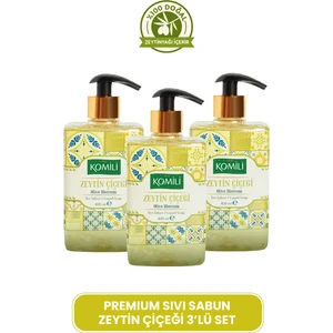 Premium Zeytin Çiçeği Sıvı Sabun - Zeytin Çiçeği Kokulu - 3 x 400 ml