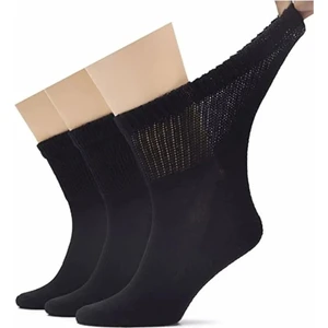 Erkek (40 - 44) Pamuklu Penye Çorap Şeker Çorabı Lastiksiz ve Koku Önleyici Çorap 3 Adet