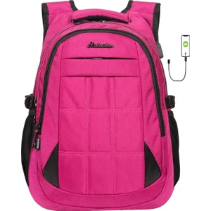 1552-2227  Anatomik Yarasa Sırt Okul Çantası - NKT01552-PEMBE-TEK Ebat