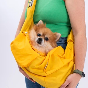 Sarı Crossbody Küçük Irk Köpek Çapraz Taşıma Çantası