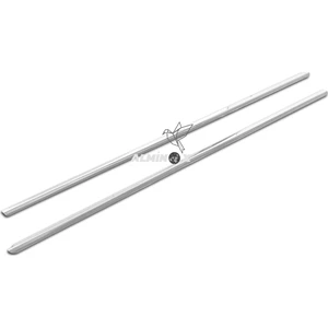 Alminox Oto Audi  Peugeot 207 Krom Cam Çıtası 2006-2013 Paslanmaz Çelik 4 Parça