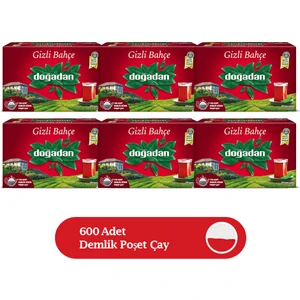 Gizli Bahçe Demlik Poşet Çay 100'lü x 6 Paket