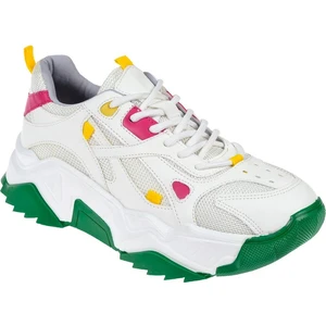 Kadın Spor Ayakkabı Sneaker SMS-65137   Beyaz Yeşil