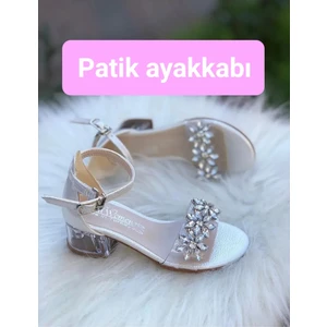 Patik Ayakkabı Şefaf Topuklu Kız Çocuk Ayakkabısı