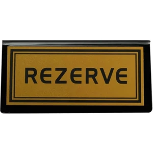 KT Home Masa Rezerve Yazısı Kafe Lokanta Restoran Için Rezerve Plaka Pleksi 10 x 5 cm  10 Adet