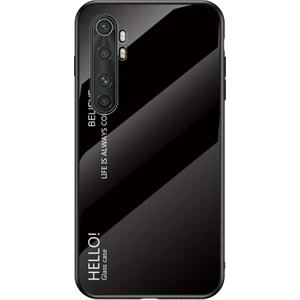 4U Sky Gradyan Renk Temsilli Cam+Pc+Tpu Hibrit Kapak Xiaomi Mi Note 10 Lite-Black (Yurt Dışından)
