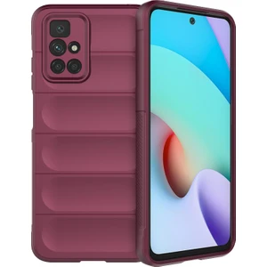 4U Sky Xiaomi Için Redmi 10 2022 4g/redmi 10 4g (2021)/REDMI Not 11 4g (Mediatek) Bırakma Geçirmez Telefon Vaka-Wine Kırmızısı (Yurt Dışından)