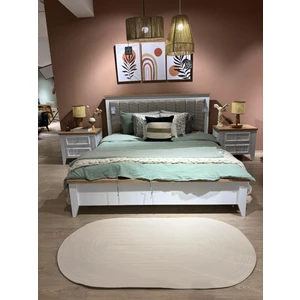 Mavaux Oval Hasır Görünümlü Jüt Kilim