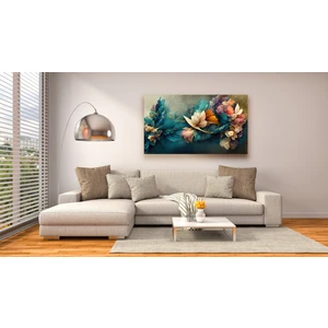 Renkli Çiçekler Dekoratif Kanvas Tablo ART030261