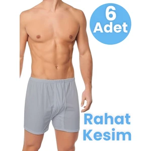 Erkek Rahat Kesim 6'lı Paçalı Pamuklu Külot