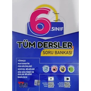 Açı Yayınları 6. Sınıf Güncel Tüm Dersler Soru Bankası Yenilenmiş - Fv