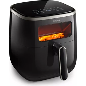Airfryer Xl 5.6 Lt 1700 W Cam Hazne,7 Otomatik Program Yeni Seri Sıcak Hava Fritözü, Siyah