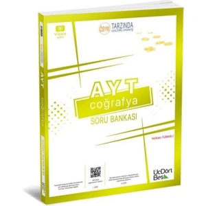 ÜçDörtBeş Yayınları AYT Coğrafya Soru Bankası