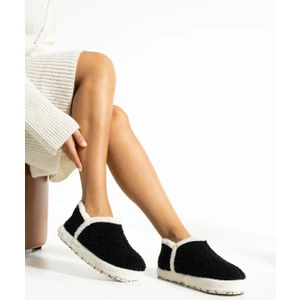 Trios Shoes Kadın Kürklü Kaymaz Taban Peluş Ev Botu Panduf TS1152