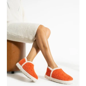 Trios Shoes Kadın Kürklü Kaymaz Taban Peluş Ev Botu Panduf TS1152